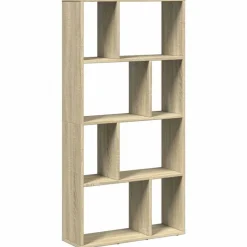 vidaXL bogreol 60x20x120,5 cm konstrueret træ sonoma-eg