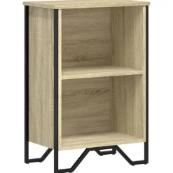 vidaXL bogreol 50x31x74,5 cm konstrueret træ sonoma-eg