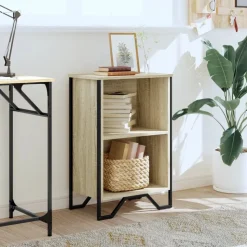 vidaXL bogreol 50x31x74,5 cm konstrueret træ sonoma-eg