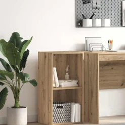 vidaXL bogreol 40x30x77 cm konstrueret træ egetræsfarve