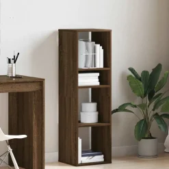 vidaXL bogreol 34x31x112 cm konstrueret træ brun egetræsfarve