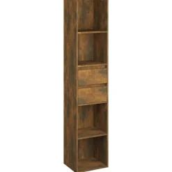 vidaXL bogreol 36x30x171 cm konstrueret træ røget egetræsfarve