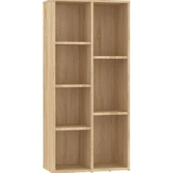 vidaXL bogreol 50x25x106 cm konstrueret træ sonoma-eg