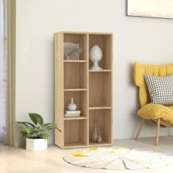 vidaXL bogreol 50x25x106 cm konstrueret træ sonoma-eg
