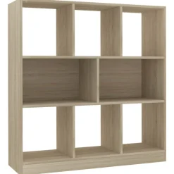vidaXL bogreol 97,5x29,5x100 cm konstrueret træ sonoma-eg