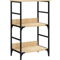 vidaXL bogreol 50x33x82 cm konstrueret træ sonoma-eg
