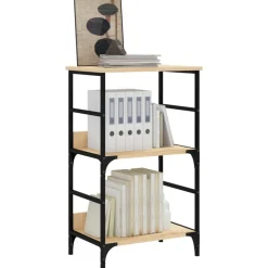 vidaXL bogreol 50x33x82 cm konstrueret træ sonoma-eg