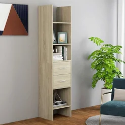 vidaXL bogreol 40x35x180 cm konstrueret træ sonoma-eg
