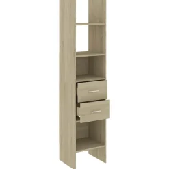vidaXL bogreol 40x35x180 cm konstrueret træ sonoma-eg