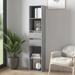 vidaXL bogreol 36x30x171 cm konstrueret træ grå sonoma-eg