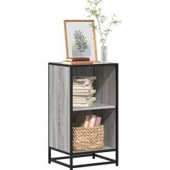vidaXL bogreol 40x35x76 cm konstrueret træ grå sonoma-eg