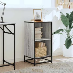 vidaXL bogreol 40x35x76 cm konstrueret træ grå sonoma-eg