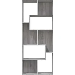 vidaXL bogreol 67x24x161 cm konstrueret træ grå sonoma-eg