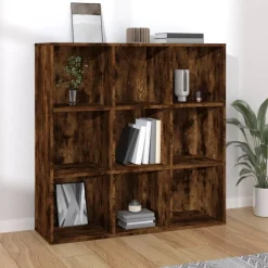 vidaXL bogreol 98x29x97,5 cm røget egetræsfarve