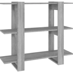 vidaXL bogreol/rumdeler 100x30x87 cm grå sonoma-eg
