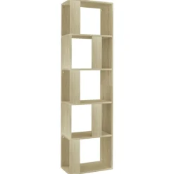 vidaXL bogreol/rumdeler 45x24x159 cm konstrueret træ sonoma-eg