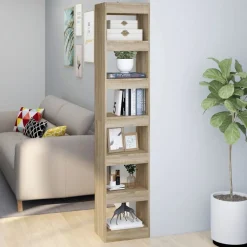 vidaXL bogreol/rumdeler 40x30x198 cm sonoma-eg