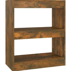 vidaXL bogreol/rumdeler 60x30x72 cm røget egetræsfarve