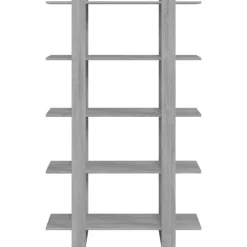 vidaXL bogreol/rumdeler 100x30x160 cm grå sonoma-eg