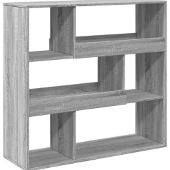 vidaXL bogreol/rumdeler 100x33x94,5 cm grå sonoma-eg