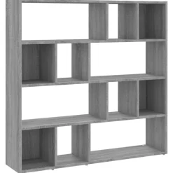 vidaXL bogreol/rumdeler 105x24x102 cm grå sonoma-eg