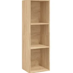 vidaXL bogreol/tv-bord 36x30x114 cm konstrueret træ Sonoma-eg