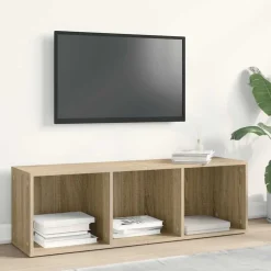 vidaXL bogreol/tv-bord 36x30x114 cm konstrueret træ Sonoma-eg