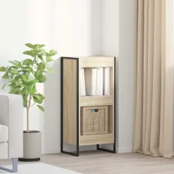 vidaXL Bogskab Sonoma 80 x 30 x 155 cm Konstrueret træ