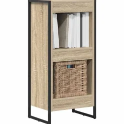 vidaXL Bogskab Sonoma 80 x 30 x 155 cm Konstrueret træ