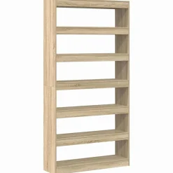 vidaXL Bogskab Sonoma eg 100 x 30 x 198 cm Konstrueret træ