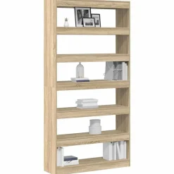 vidaXL Bogskab Sonoma eg 100 x 30 x 198 cm Konstrueret træ