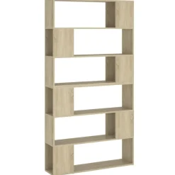 vidaXL bogskab/rumdeler 100x24x188 cm sonoma-eg
