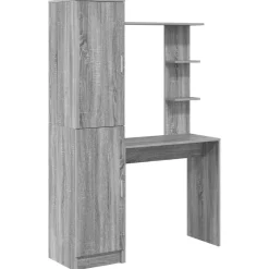vidaXL Bord 2 pcs Grå Sonoma
