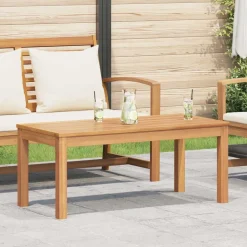 vidaXL bord Brun 95 x 45 x 40 cm Massiv Teaktræ