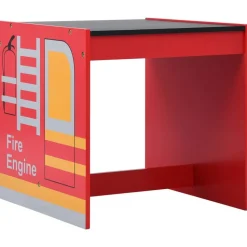 vidaXL bord- og stolesæt til børn 3 dele brandbildesign træ