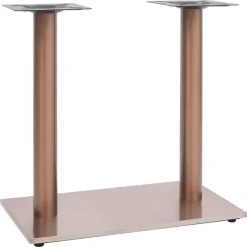 vidaXL bordben til bistrobord 70x40x72 cm rustfrit stål