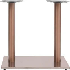 vidaXL bordben til bistrobord 70x40x72 cm rustfrit stål