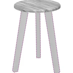 vidaXL Bordplade Grå Sonoma 30 x 30 x 1,5 cm Konstrueret træ