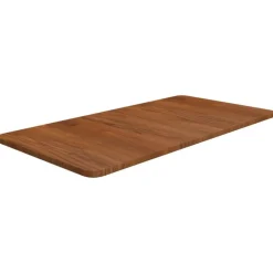 vidaXL bordplade til badeværelse 80x40x1,5 cm massivt træ mørkebrun