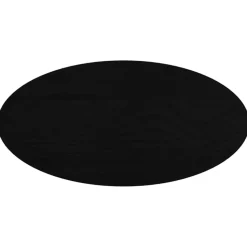 vidaXL bordplade 80x40x2 cm massivt egetræ oval mørkebrun