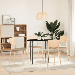 vidaXL bordplade 80x40x2 cm massivt egetræ oval mørkebrun
