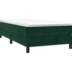 vidaXL Boxspring sengeramme Mørkegrøn 80x200 cm Fløjl