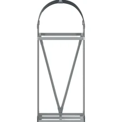 vidaXL brændeholder antracit 40x45x100 cm galvaniseret stål