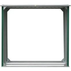 vidaXL brændeskur 172 x 91 x 154 cm galvaniseret stål grøn