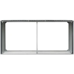 vidaXL brændeskur 330 x 92 x 153 cm galvaniseret stål antracitgrå