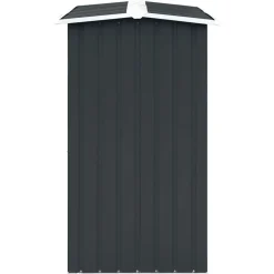 vidaXL brændeskur 172 x 91 x 154 cm galvaniseret stål antracitgrå