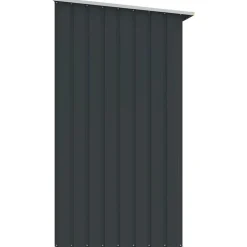 vidaXL brændeskur til haven 330x84x152 cm galvaniseret stål antracitgrå