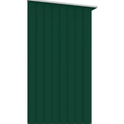 vidaXL brændeskur til haven 330x84x152 cm galvaniseret stål grøn