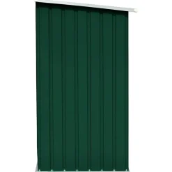 vidaXL brændeskur til haven galvaniseret stål 163x83x154 cm grøn