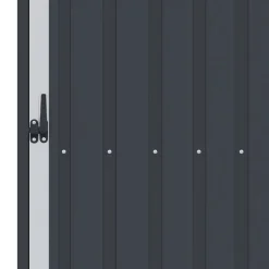 vidaXL brændeskur 245x98x159 cm galvaniseret stål antracitgrå
